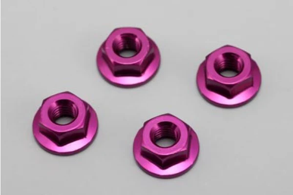 Yokomo - Purple "flange" wheel nuts