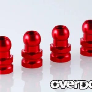 Overdose - Red aluminum shock rod ends HG