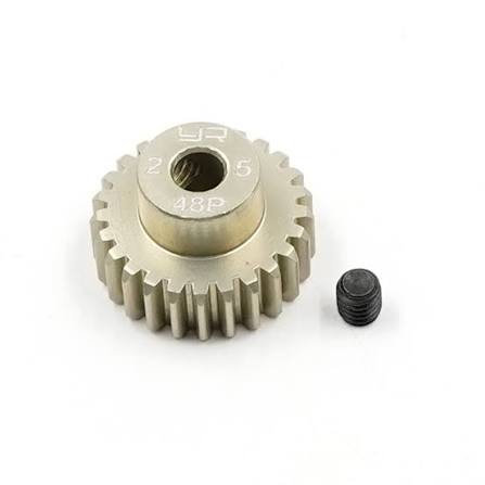 Yeah Racing - Universal 1/10 540 motor pinion - 48dp - 25T Teeth
