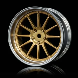 MST - 21 adjustable offset wheels Matte Chrome/Gold